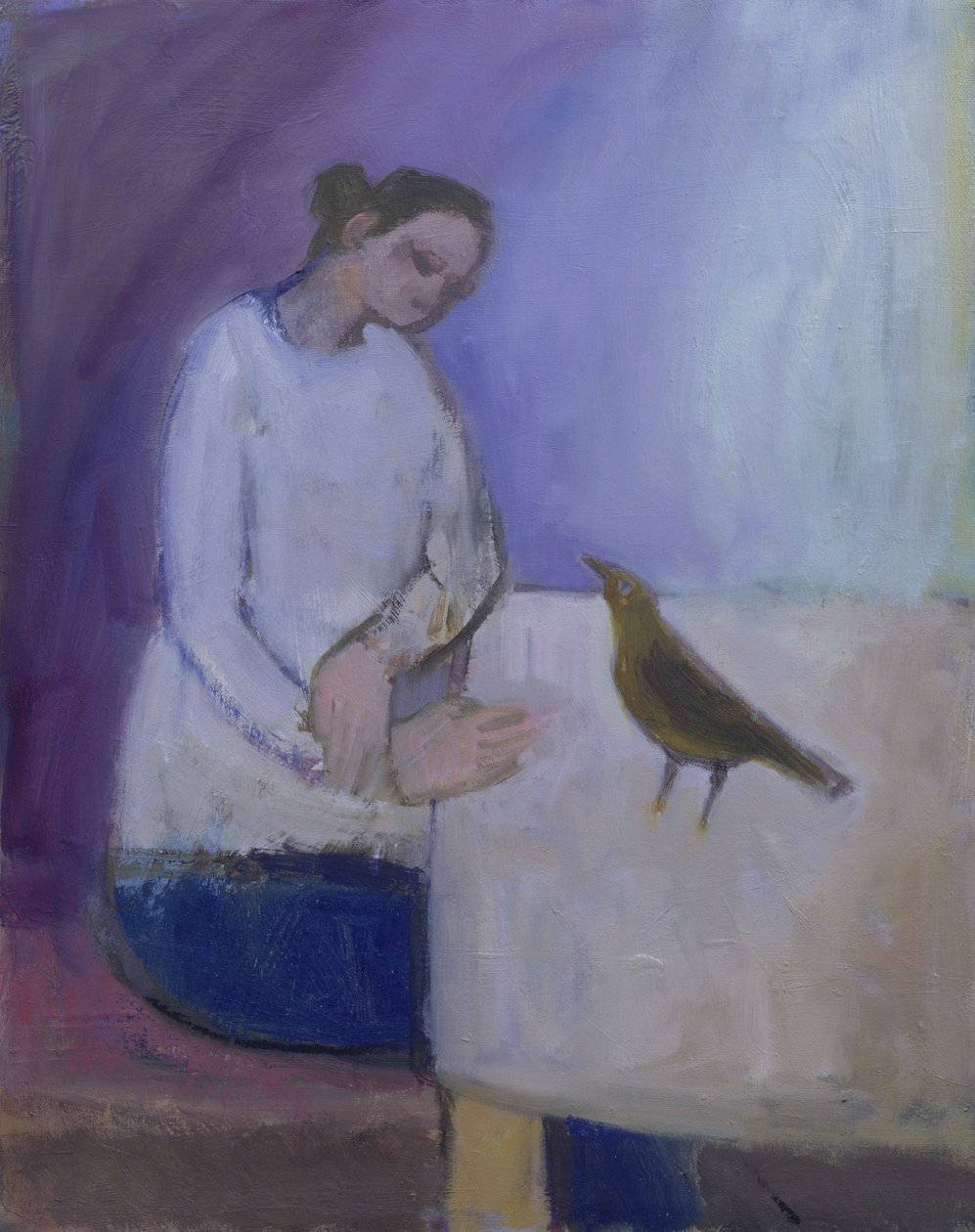 Mulher com um pássaro, 2003 de Sue Jamieson