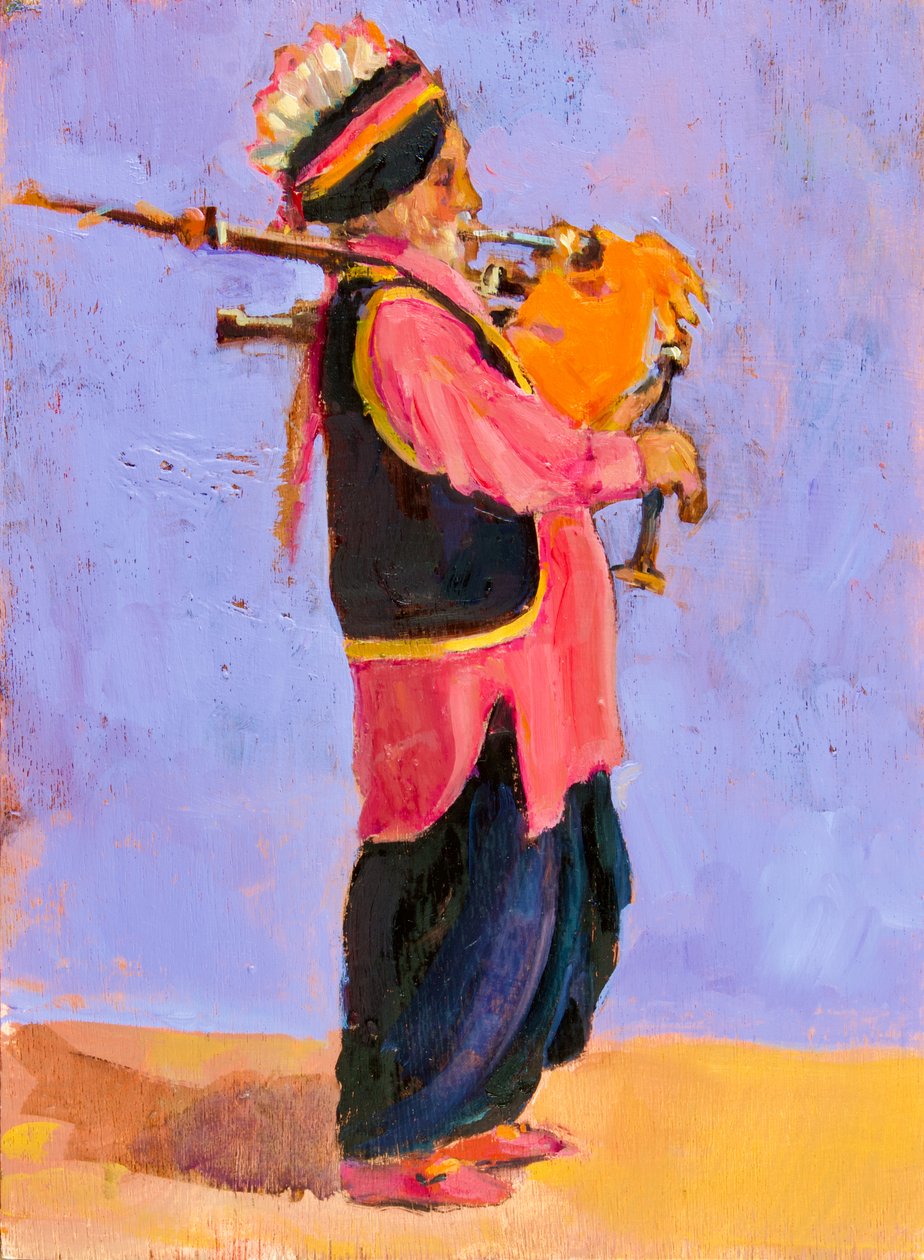 Maçarico-de-foles indiano, 2020, 29x22 de Sue Wales