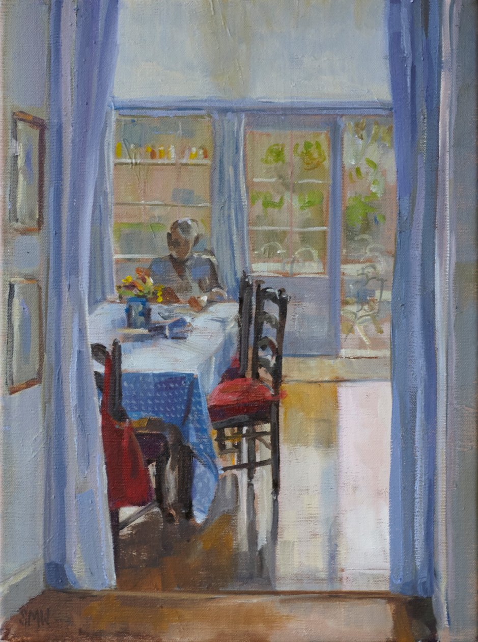 Interior com reflexos de Sue Wales
