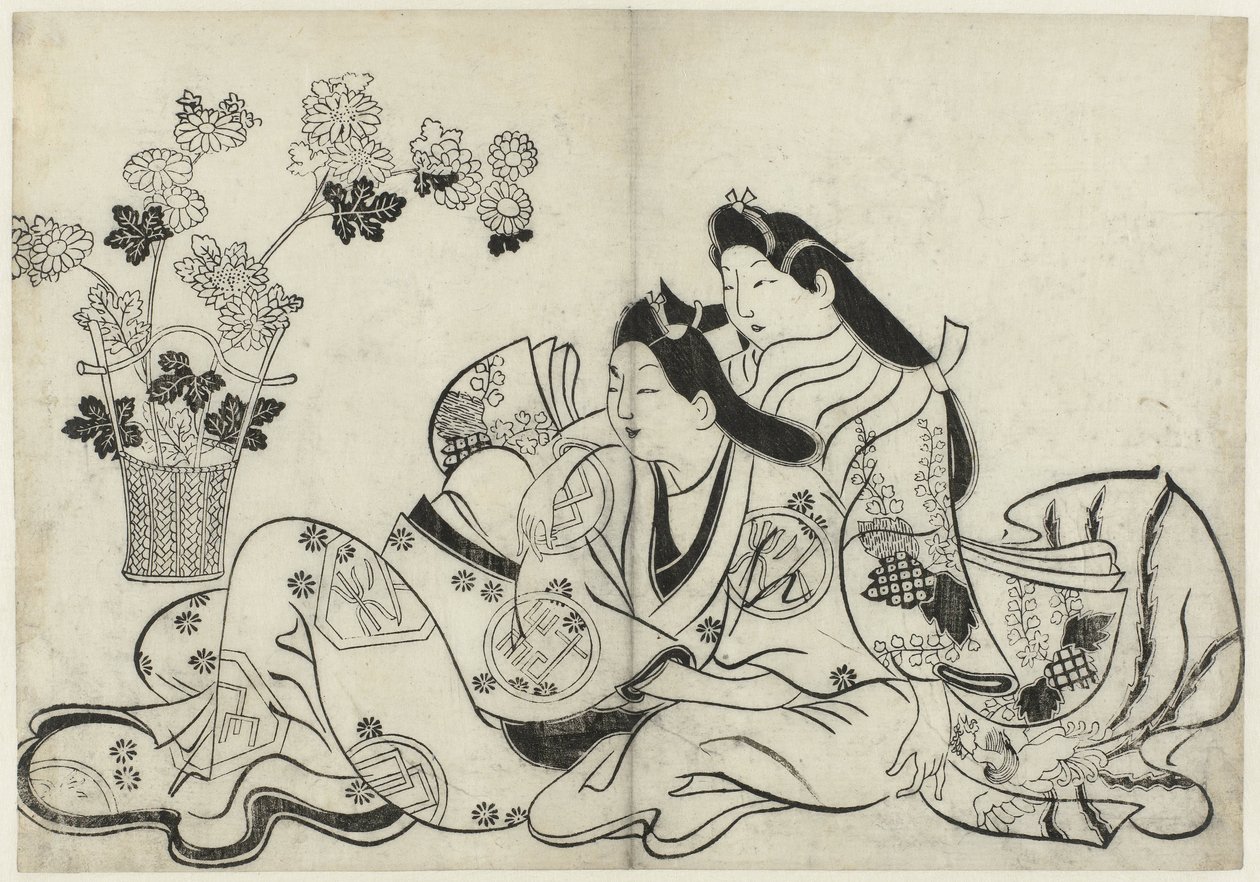 Desempenho erótico
Hana ni Yosurukyo (título da série) de Sugimura Jihei (attributed to)
