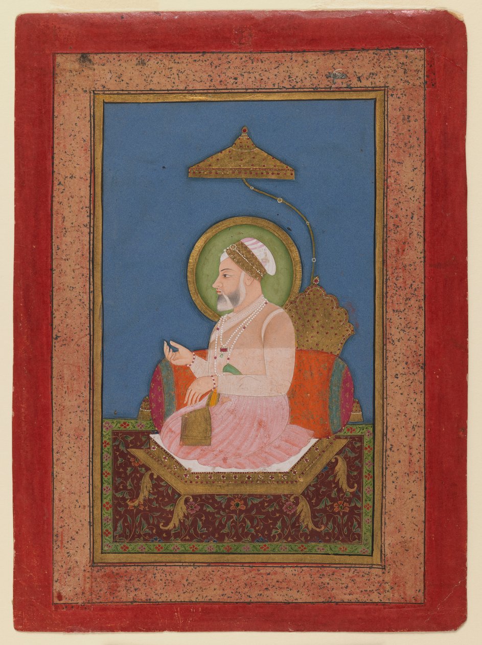 Imperador Alamgir II, c.1756 (wc opaco no papel) de Sukha Luhar