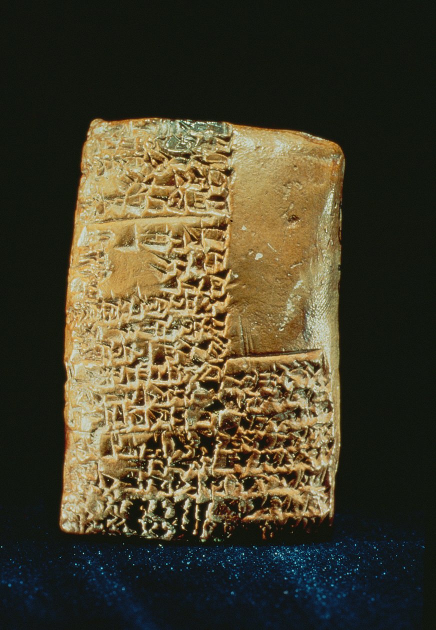 Tabuinha Cuneiforme (argila) de Sumerian