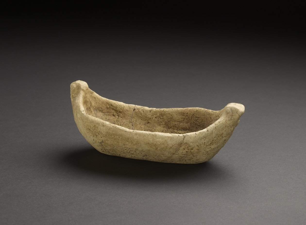 Modelo de um barco Sumer (cerâmica) de Sumerian
