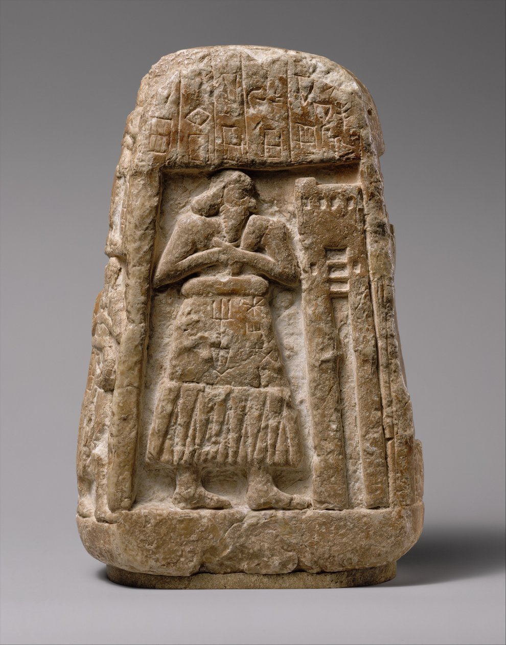 Estela de Ushumgal, 2900-2700BC (gypsum alabaster) de Sumerian Sumerian