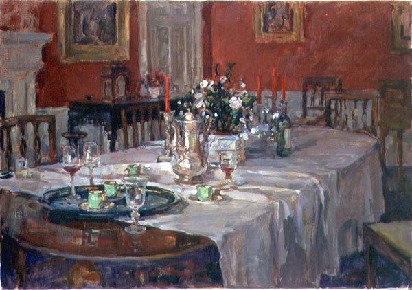 Mesa de Jantar com Jarro de Prata de Susan Ryder