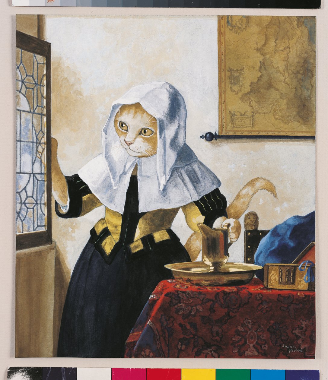 Ilustração de Cats Galore! Um Compêndio de Gatos Cultivados (pub. 2015) de Susan Herbert