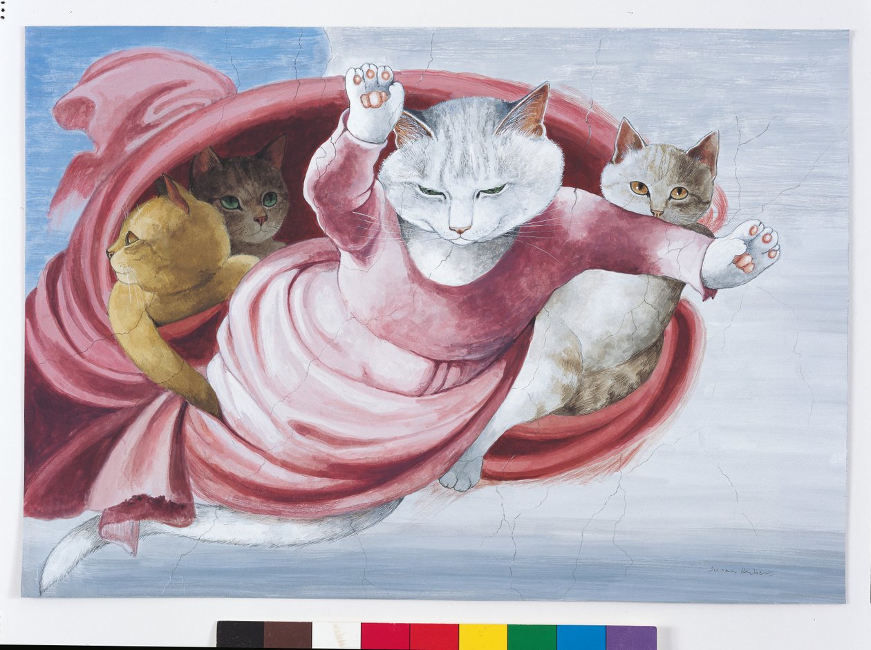 Ilustração de Cats Galore! Um Compêndio de Gatos Cultivados (pub. 2015) de Susan Herbert