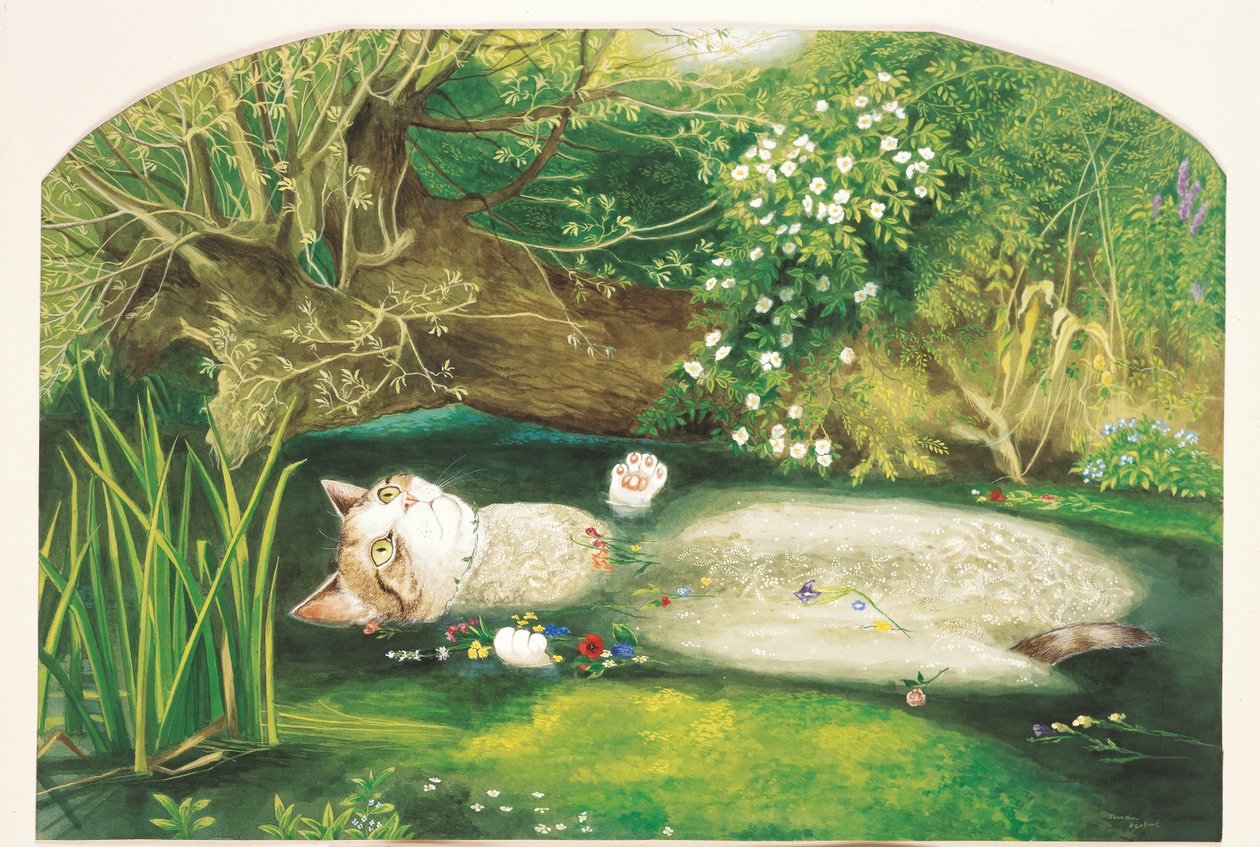 Ilustração de Cats Galore! Um Compêndio de Gatos Cultivados (pub. 2015) de Susan Herbert