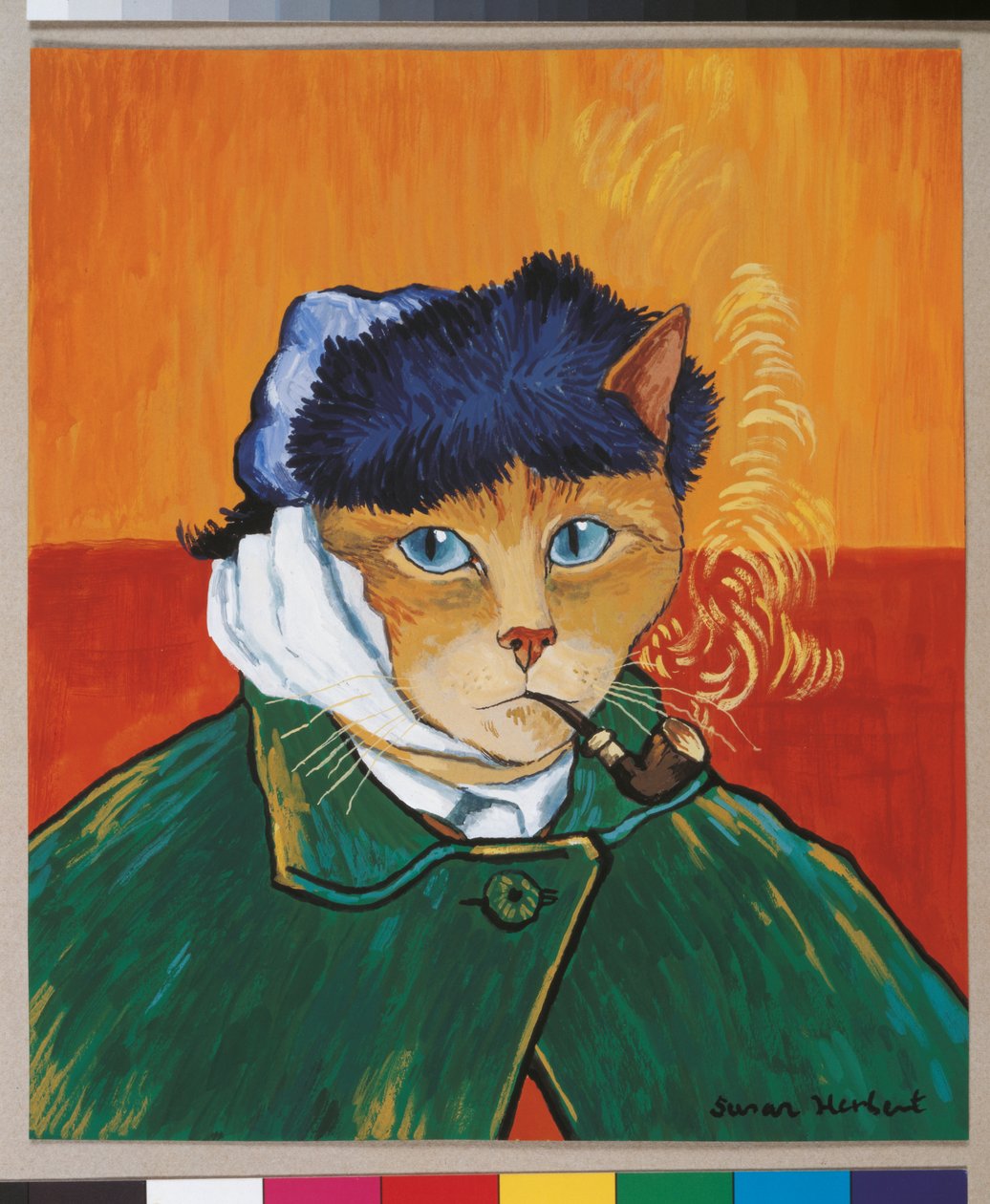 Ilustração de Cats Galore! Um Compêndio de Gatos Cultivados (pub. 2015) de Susan Herbert