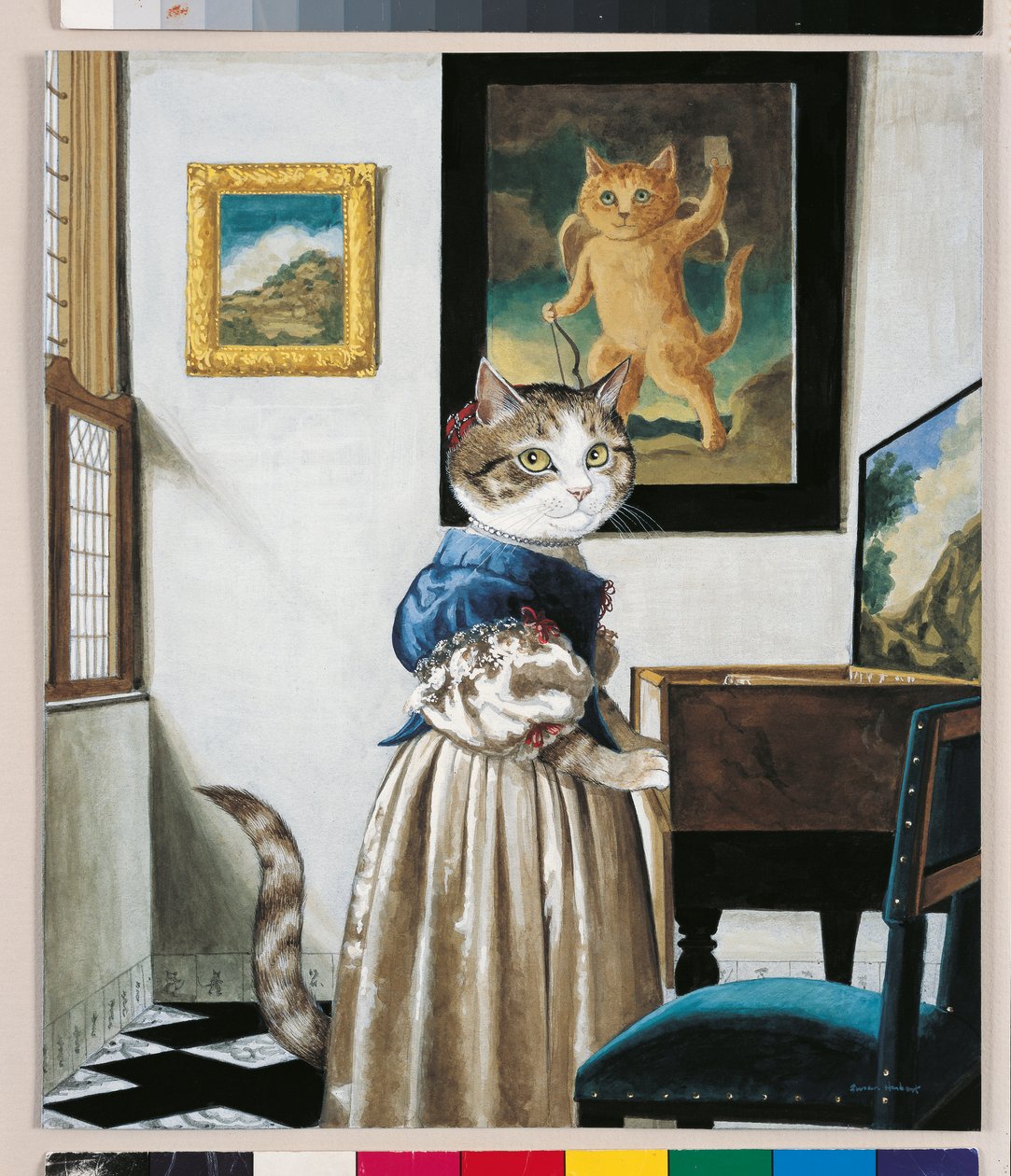 Ilustração de Cats Galore! Um Compêndio de Gatos Cultivados (pub. 2015) de Susan Herbert