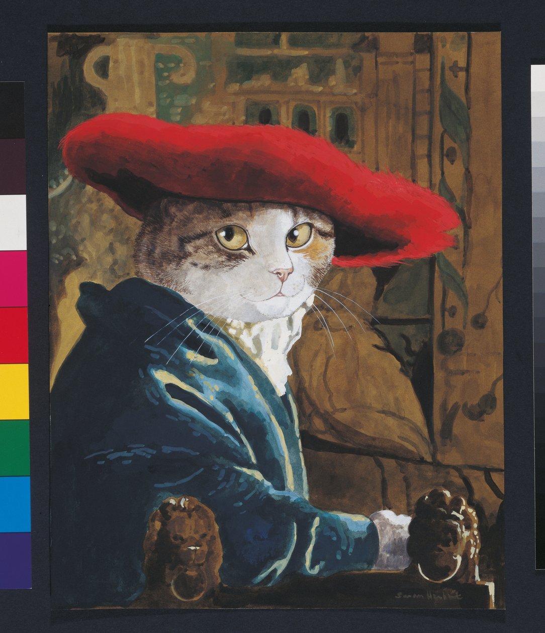 Ilustração de Cats Galore! Um Compêndio de Gatos Cultivados (pub. 2015) de Susan Herbert