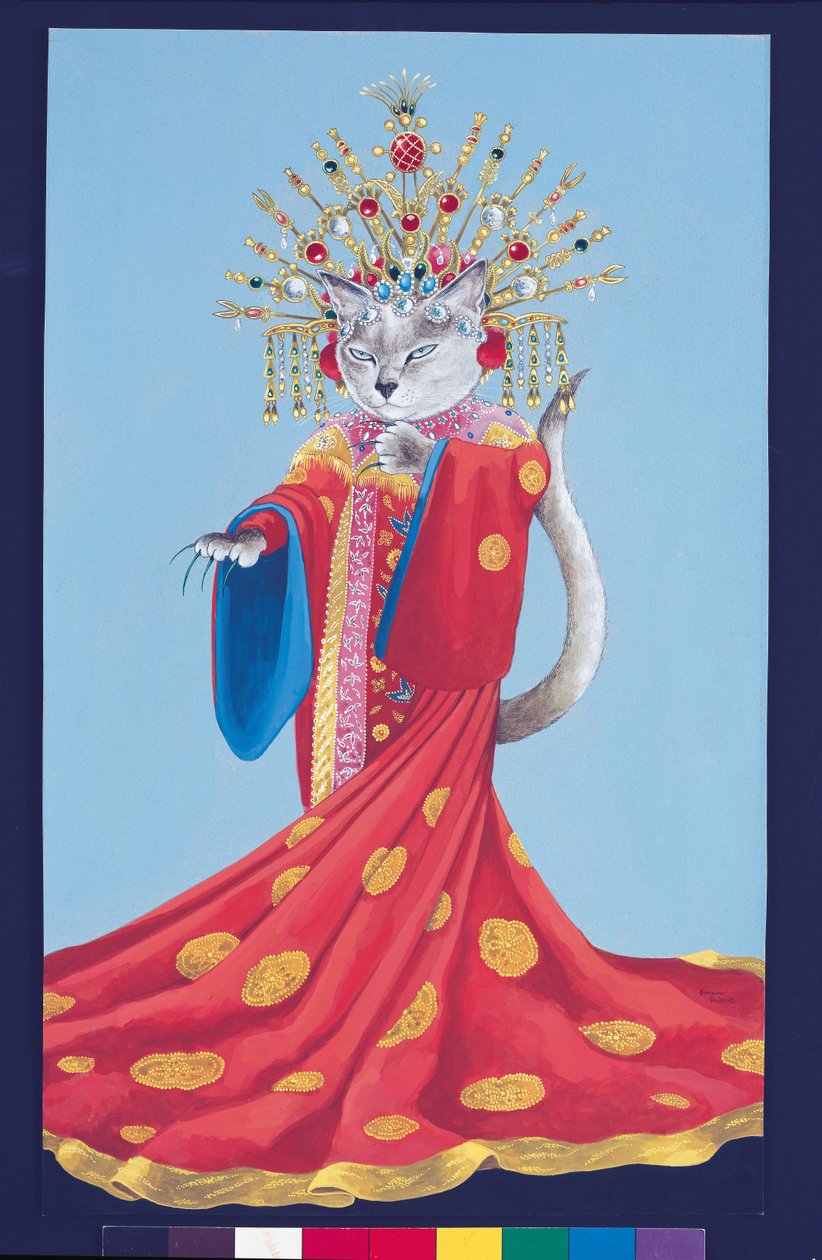 Ilustração de Cats Galore! Um Compêndio de Gatos Cultivados (pub. 2015) de Susan Herbert