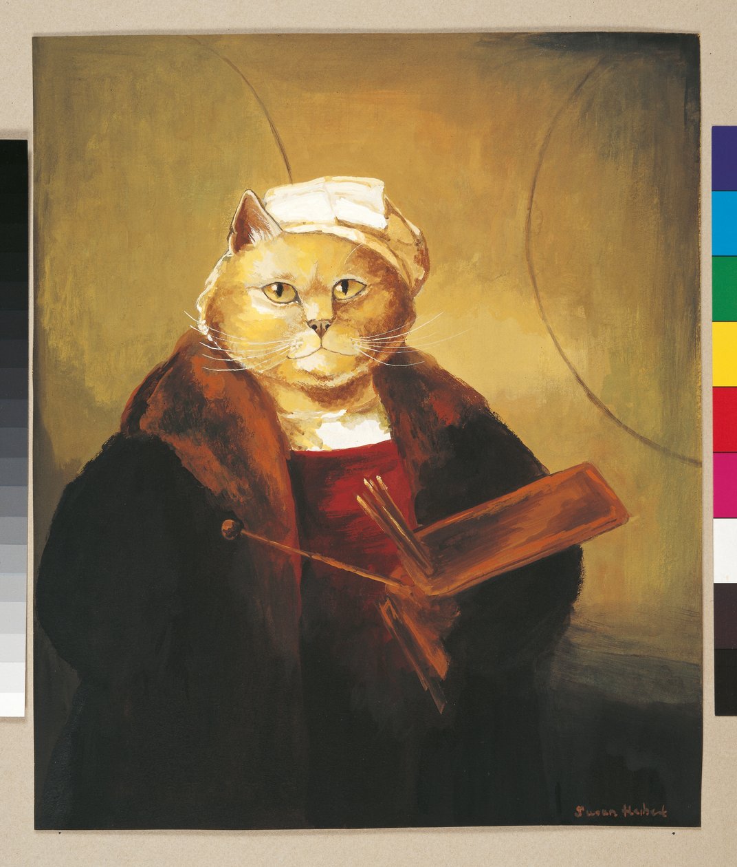 Ilustração de Cats Galore! Um Compêndio de Gatos Cultivados (pub. 2015) de Susan Herbert