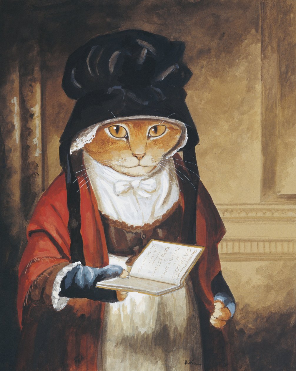 Ilustração de Cats Galore! Um Compêndio de Gatos Cultivados (pub. 2015) de Susan Herbert