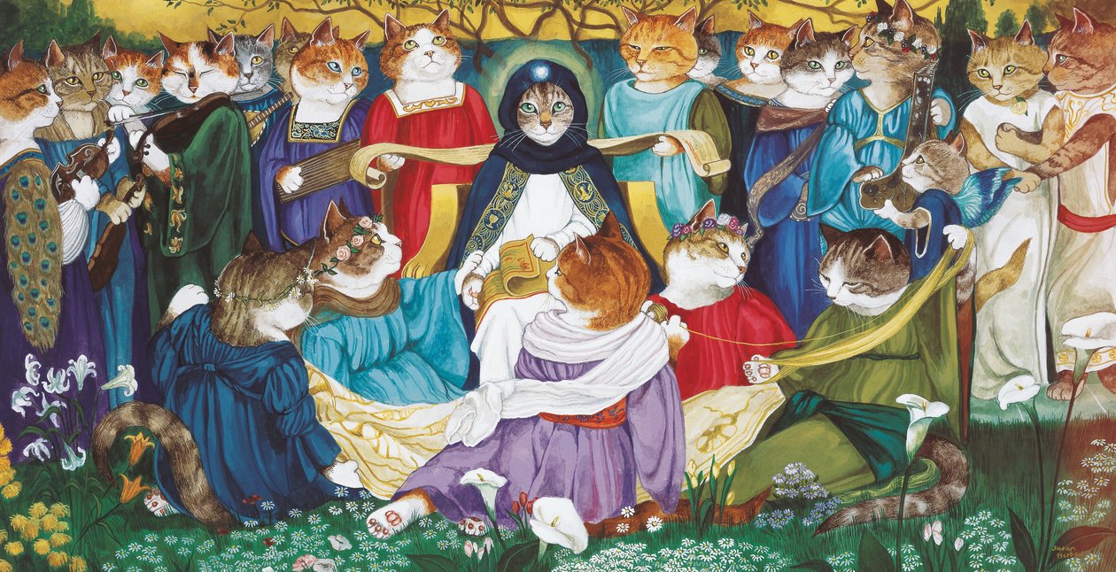 Ilustração de Cats Galore! Um Compêndio de Gatos Cultivados (pub. 2015) de Susan Herbert