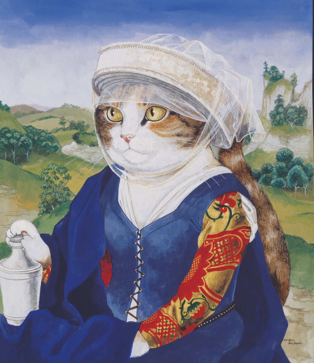 Ilustração de Cats Galore! Um Compêndio de Gatos Cultivados (pub. 2015) de Susan Herbert