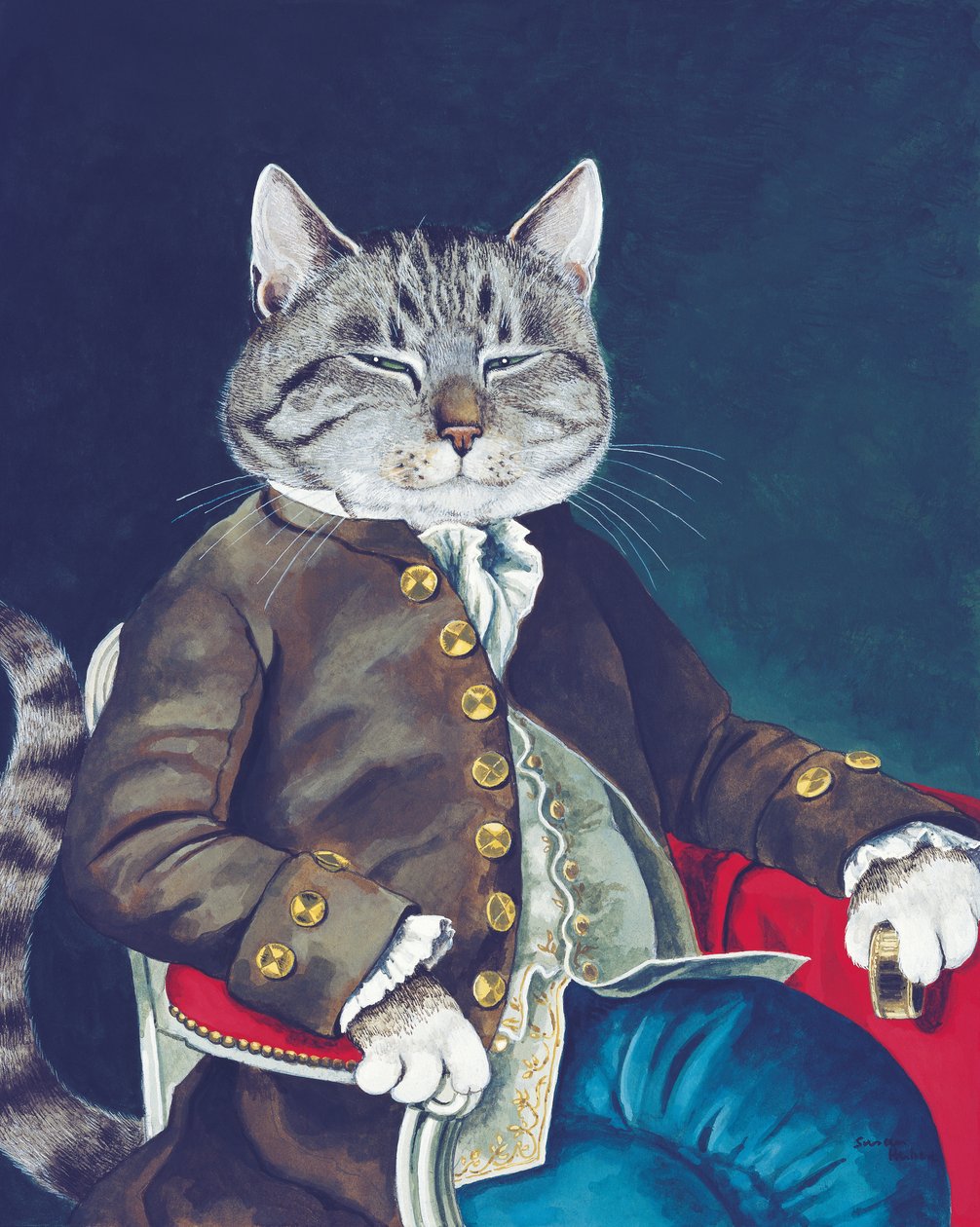 Ilustração de Cats Galore! Um Compêndio de Gatos Cultivados (pub. 2015) de Susan Herbert