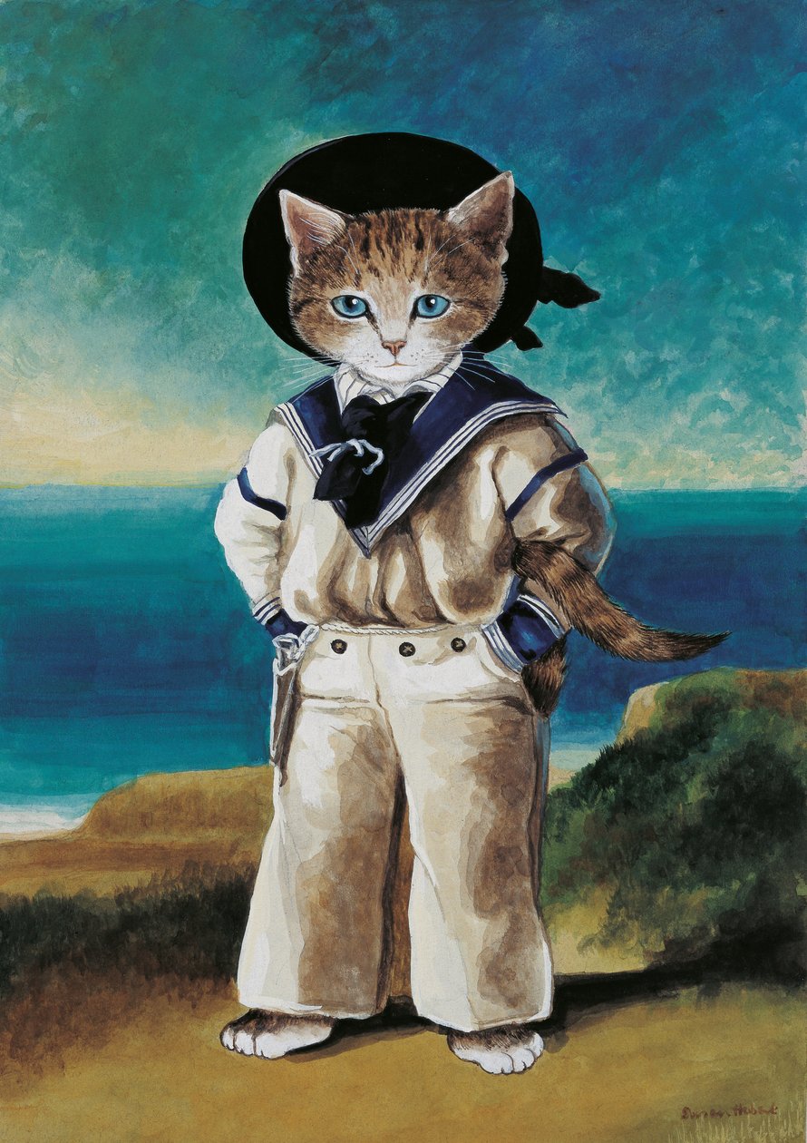 Ilustração de Cats Galore! Um Compêndio de Gatos Cultivados (pub. 2015) de Susan Herbert