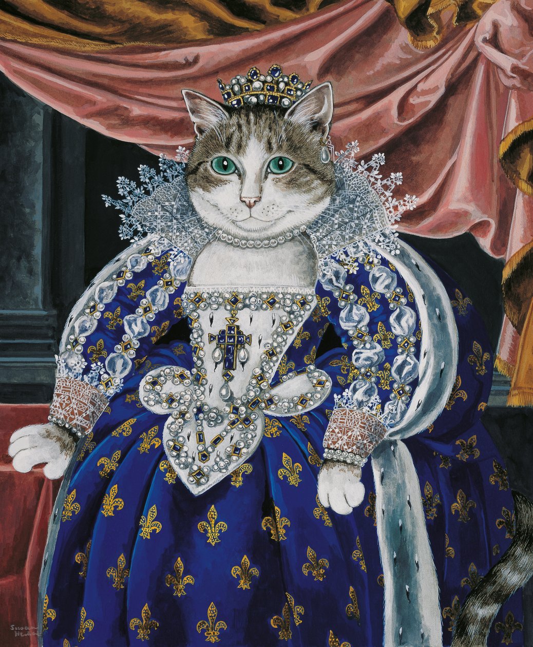 Ilustração de Cats Galore! Um Compêndio de Gatos Cultivados (pub. 2015) de Susan Herbert