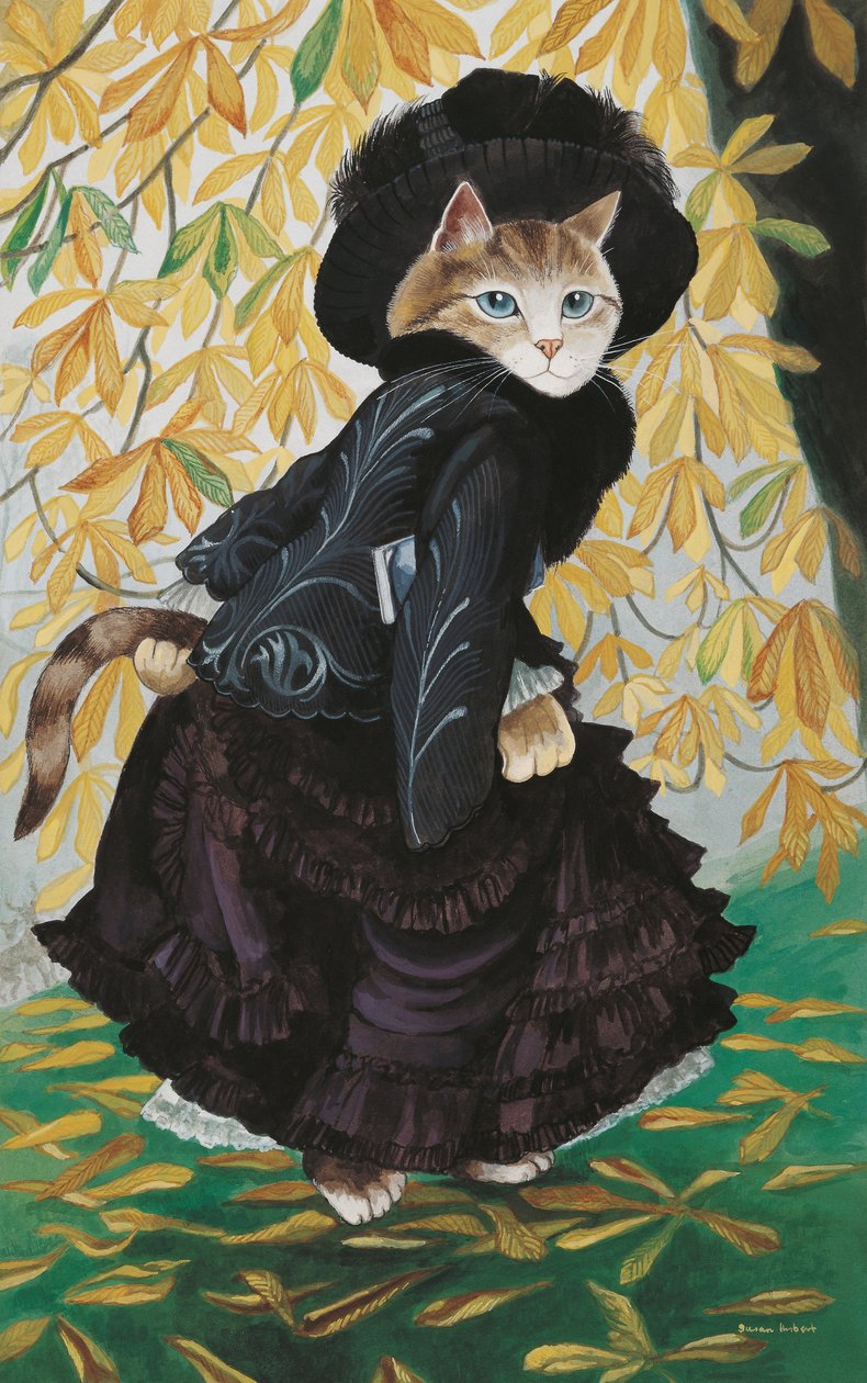 Ilustração de Cats Galore! Um Compêndio de Gatos Cultivados (pub. 2015) de Susan Herbert