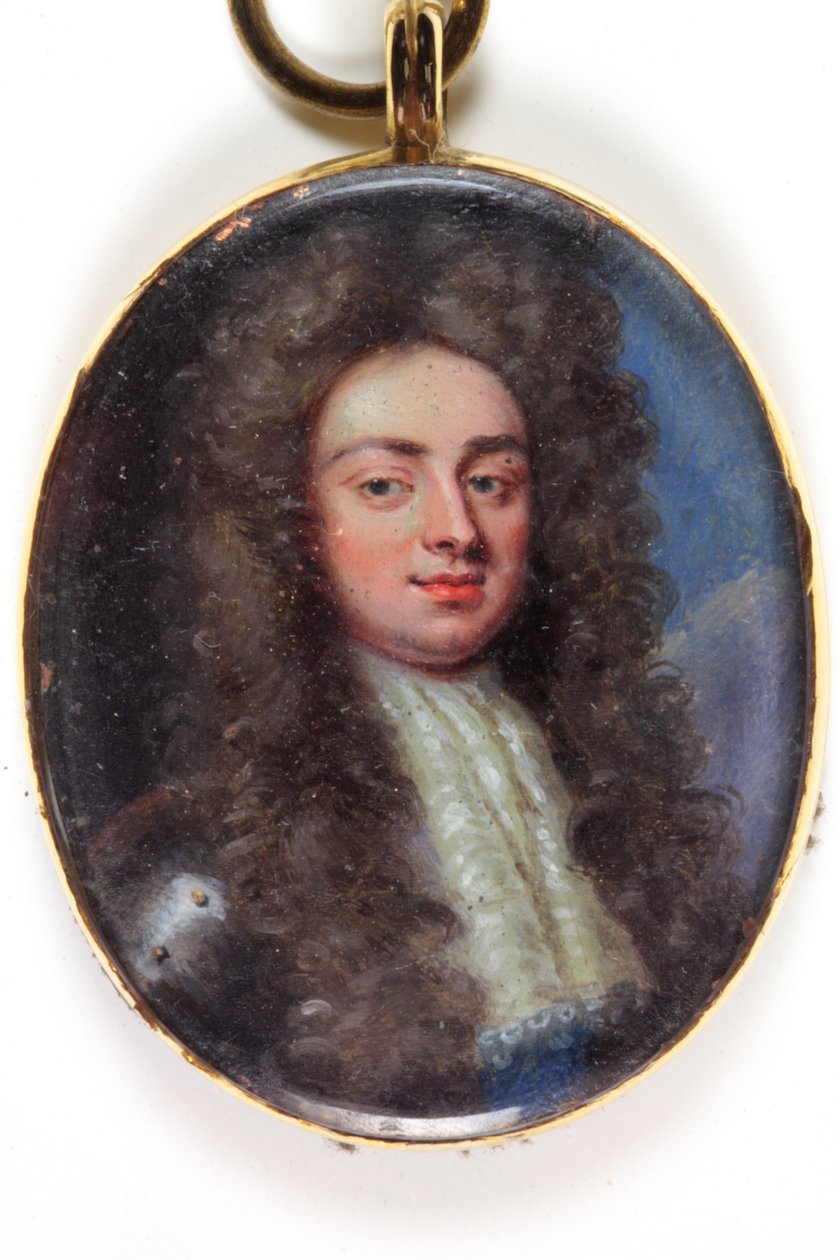 John Holles, Duque de Newcastle (aguarela em marfim) de Susan Penelope Gibson