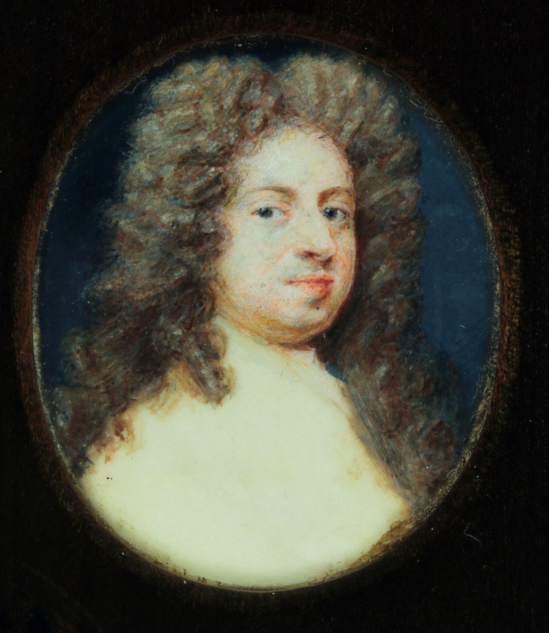 Sir Godfrey Kneller (aguarela em marfim) de Susan Penelope Gibson