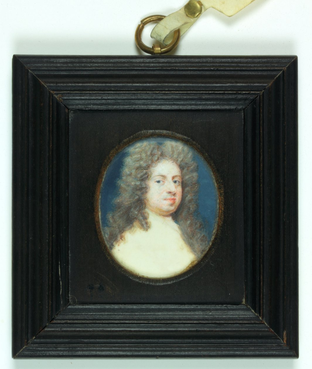 Sir Godfrey Kneller (aguarela em marfim) de Susan Penelope Gibson