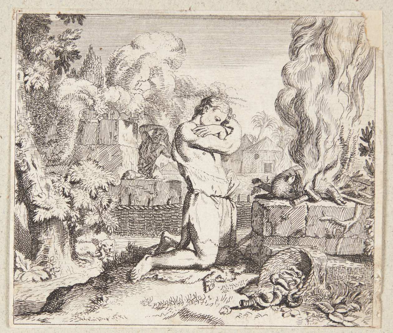 Sacrifício de Caim e Abel de Susanna Maria Dorsch