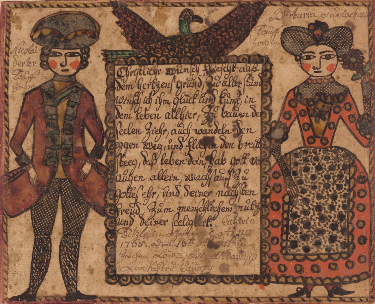 Desejo batismal para Catarina Titzlir de Sussel Washington Artist
