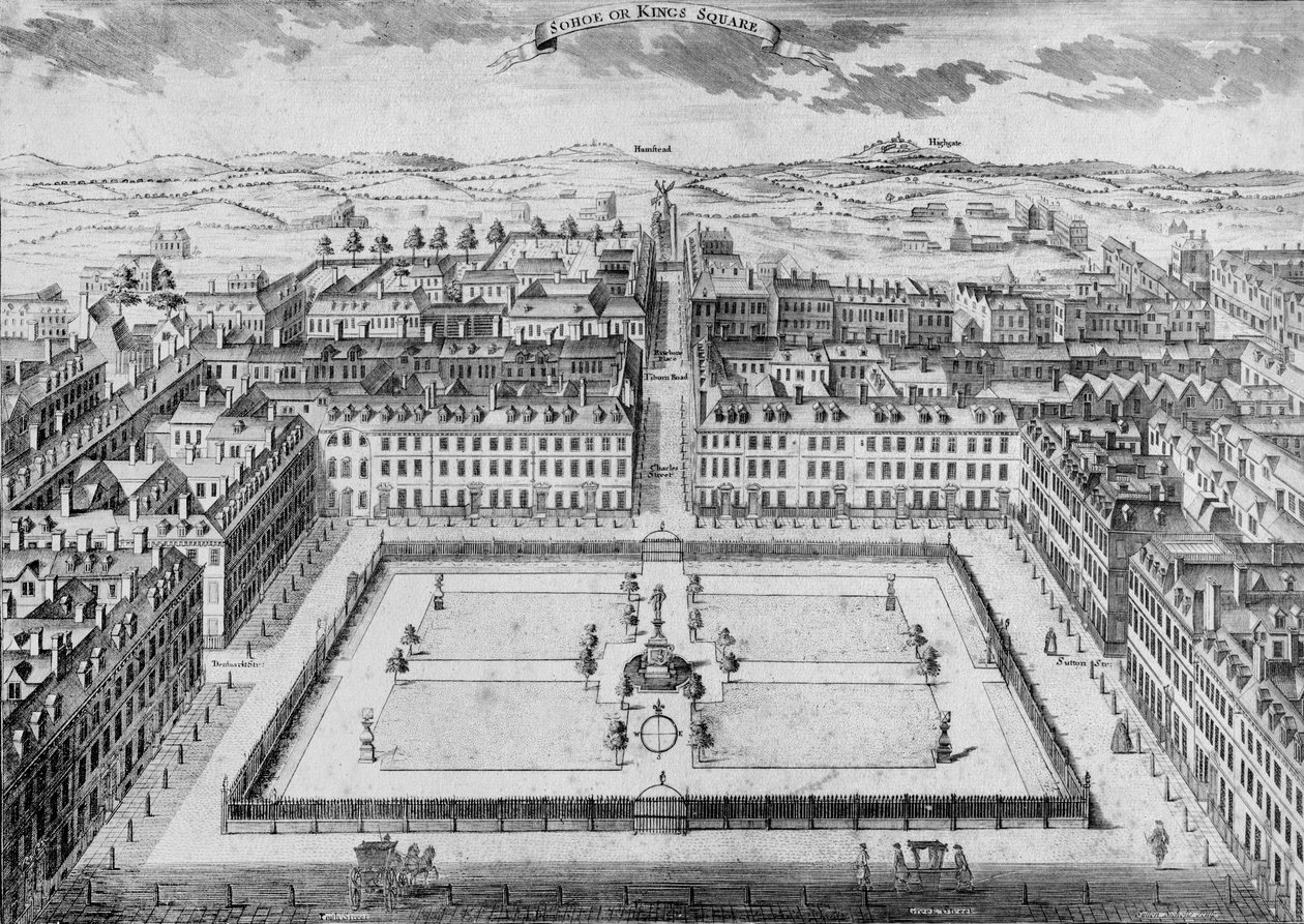 Sohoe ou Praça do Rei, 1754 de Sutton Nicholls