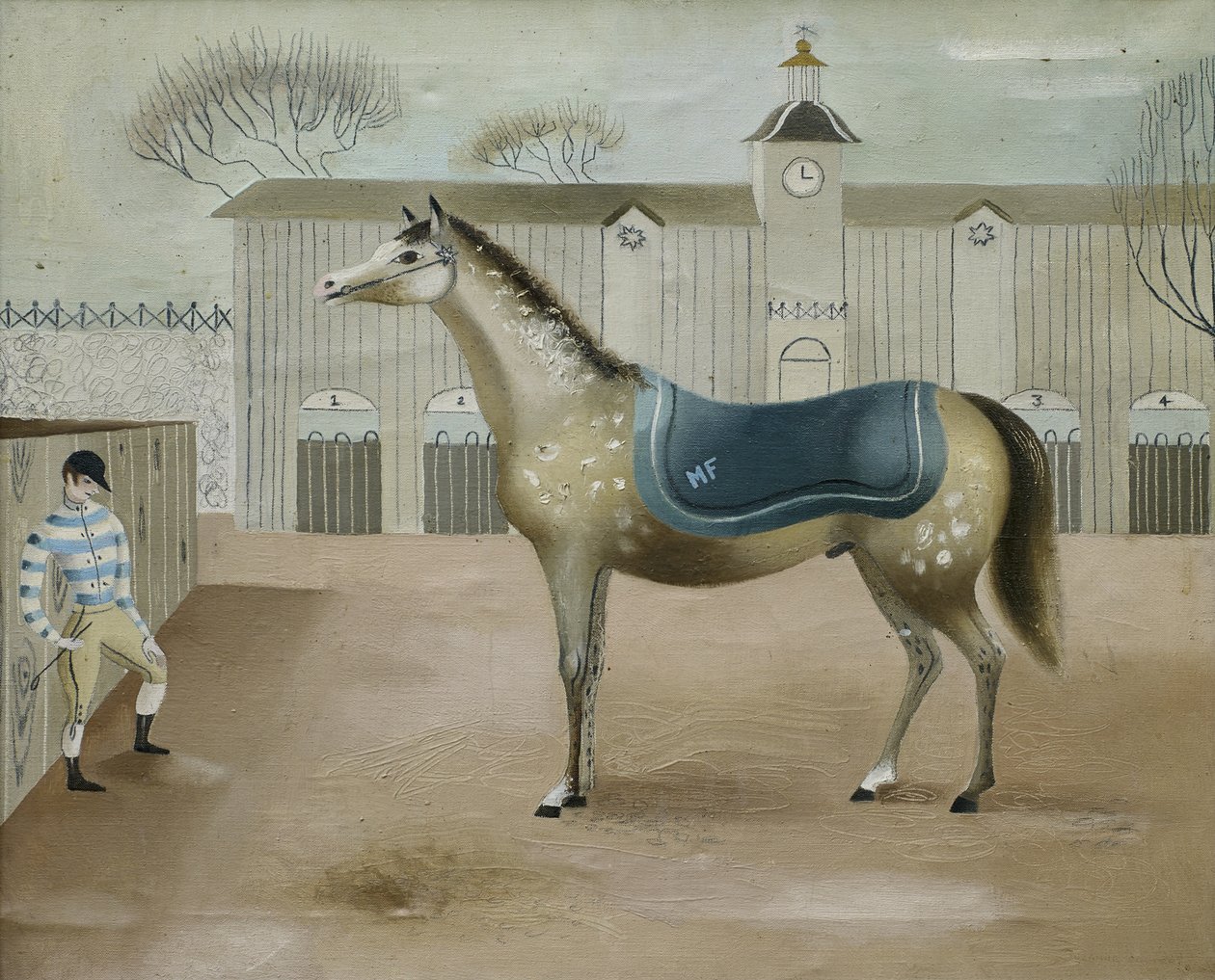 O Cavalo Amarelo (óleo sobre tela) de Suzanne Cooper