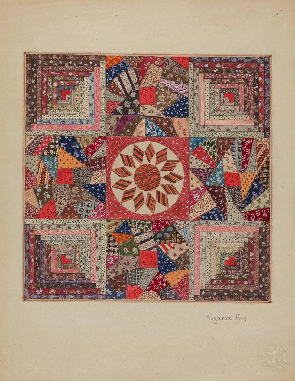 Colcha de berço, c. 1936. de Suzanne Roy