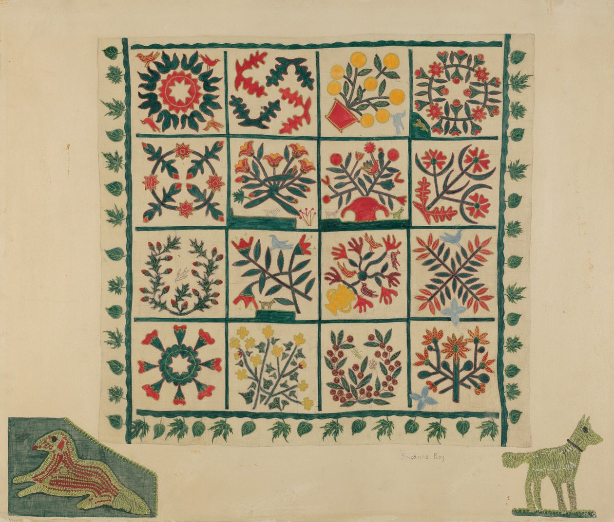 Quilt Top, 19351942. de Suzanne Roy