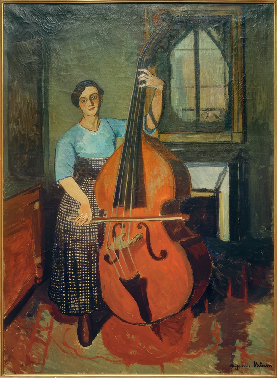 Mulher com contrabaixo de Marie Clementine (Suzanne) Valadon