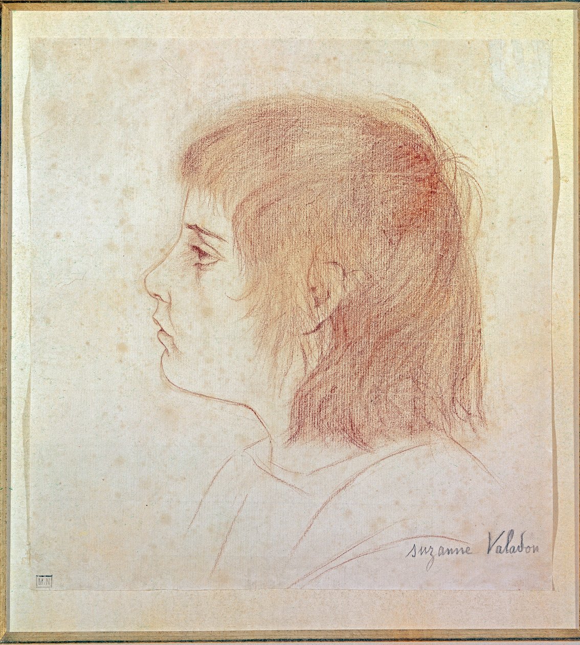 Retrato do pintor Maurice Utrillo em criança de Suzanne Valadon
