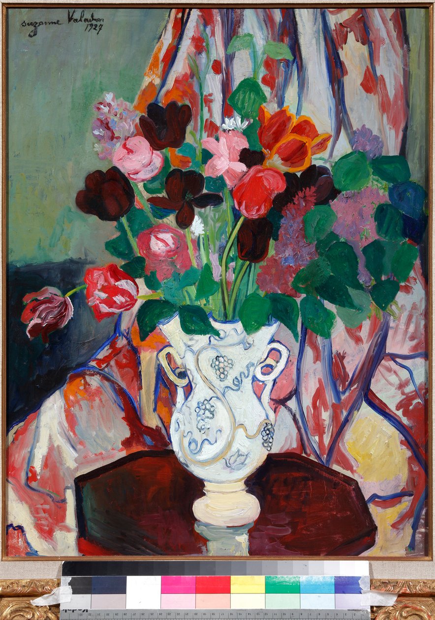 "Vaso de tulipas" (Vase with Tulips) Peinture de Suzanne Valadon (1865-1938) de Suzanne Valadon