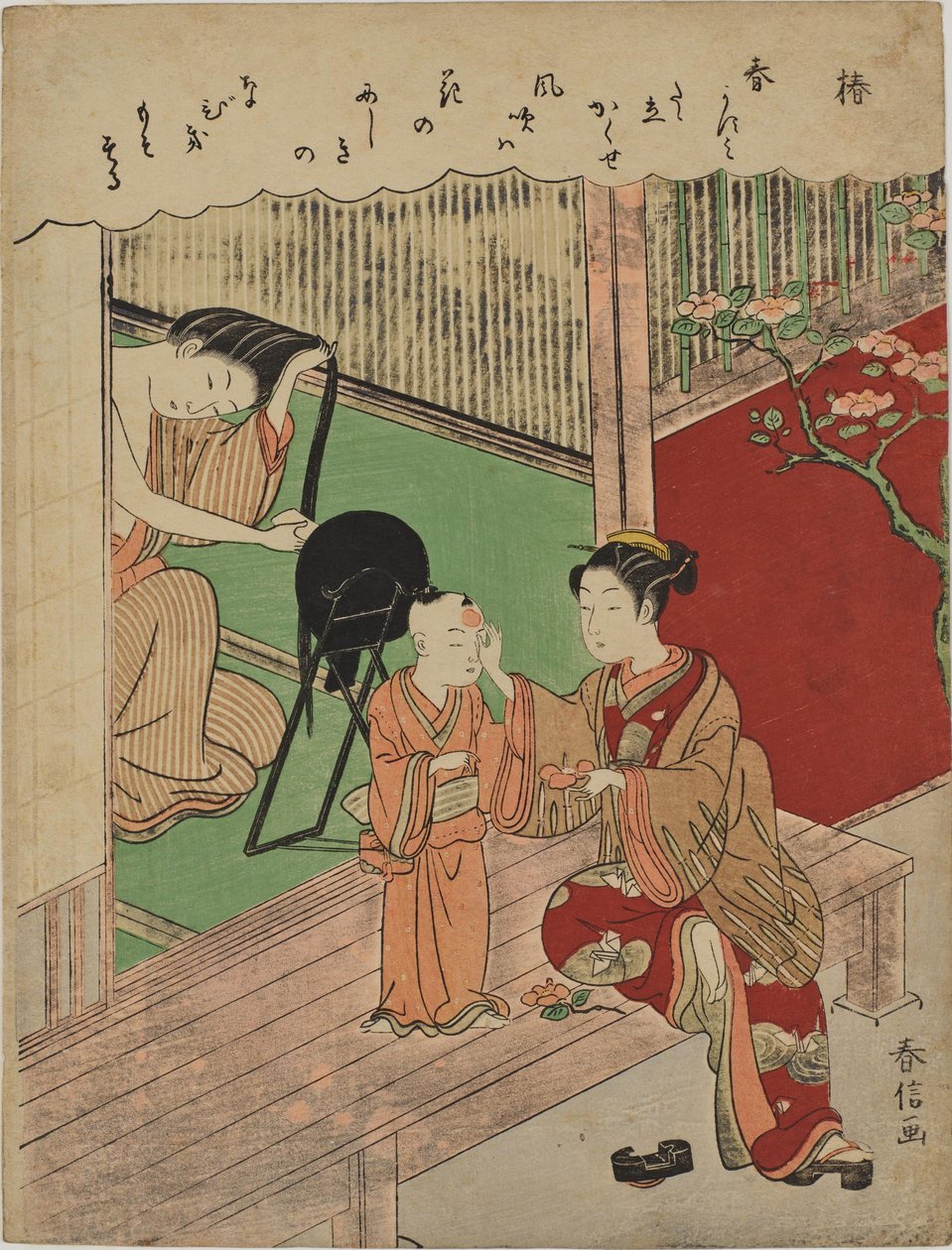 Camélias de Suzuki Harunobu