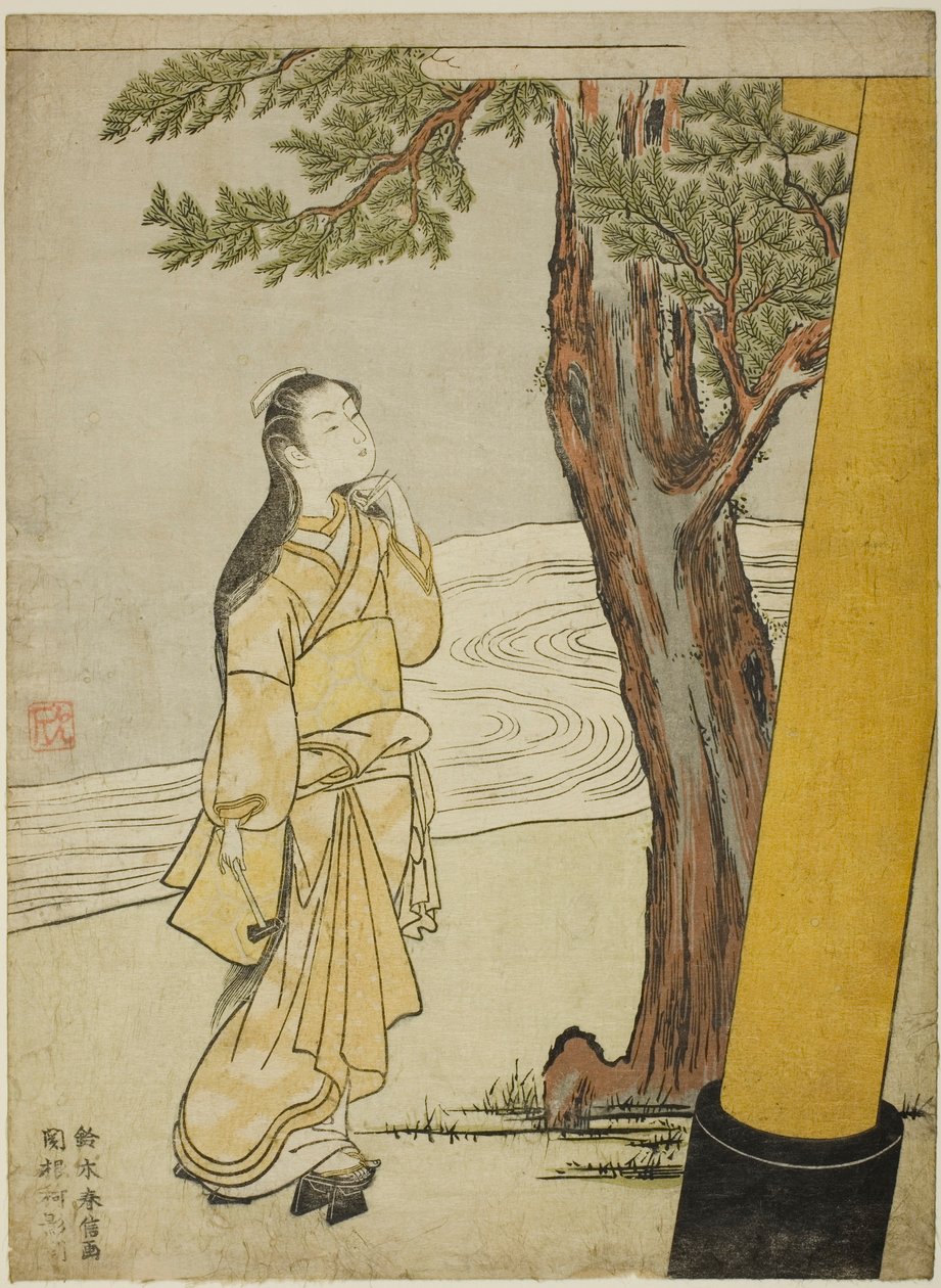 Lançando uma maldição na hora do boi (ushi no koku Mairi) de Suzuki Harunobu