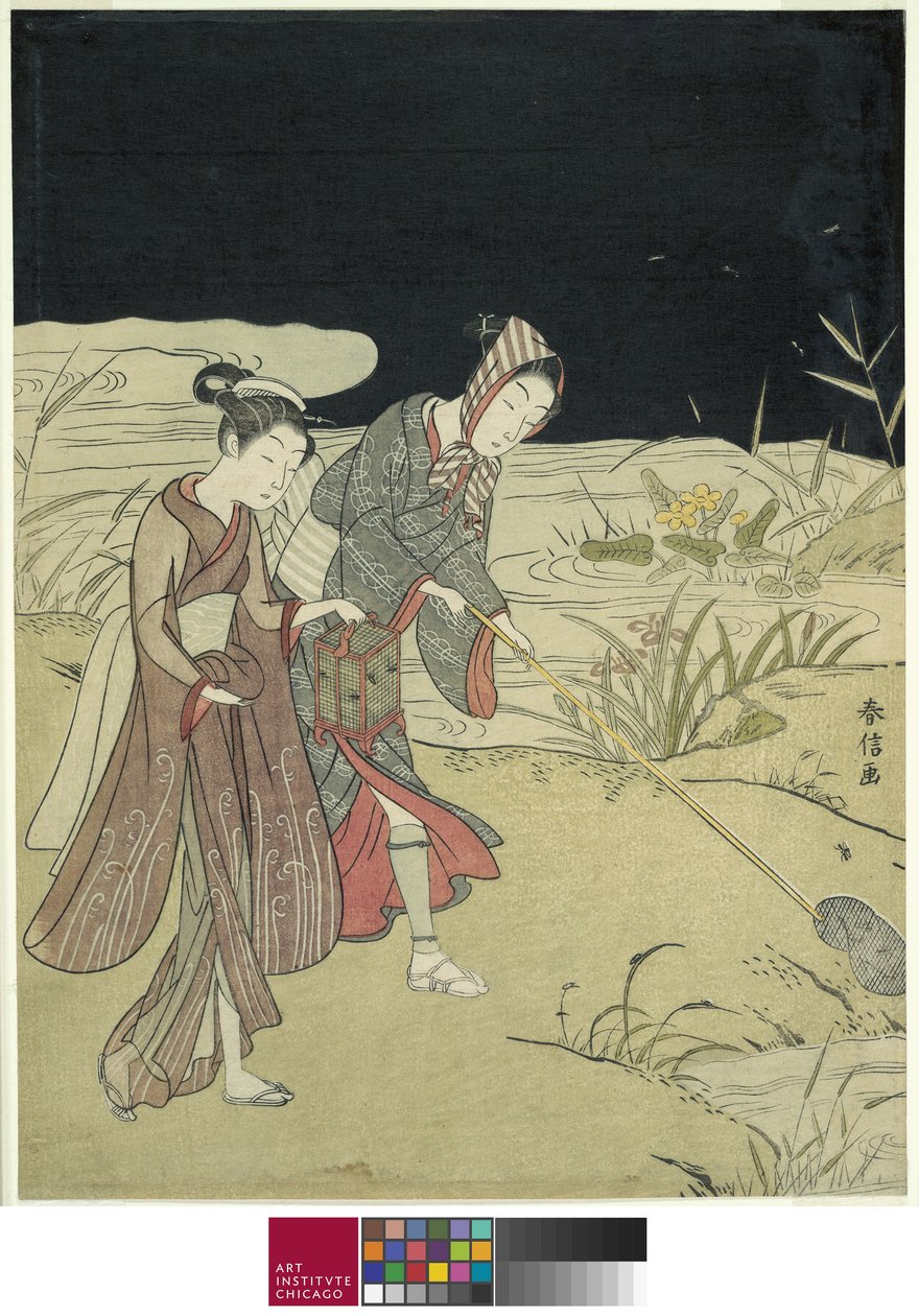 Apanhando vaga-lumes, c.1767-68 de Suzuki Harunobu