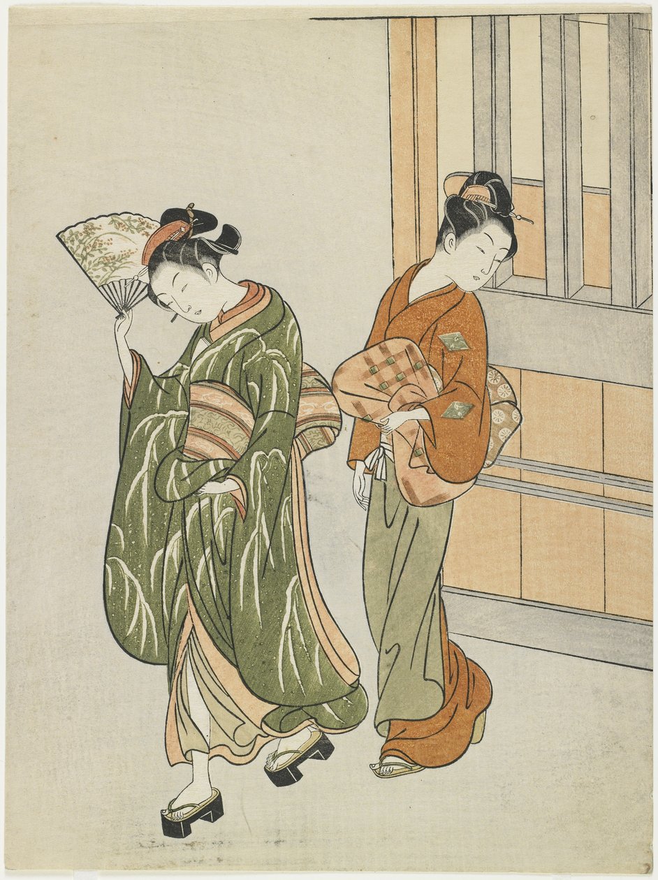 Clearing Breeze from a Fan, após 1766 de Suzuki Harunobu
