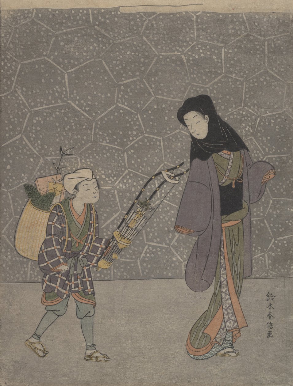 Arco Esmagador de Demônios, ca. 1765., c. 1765. de Suzuki Harunobu