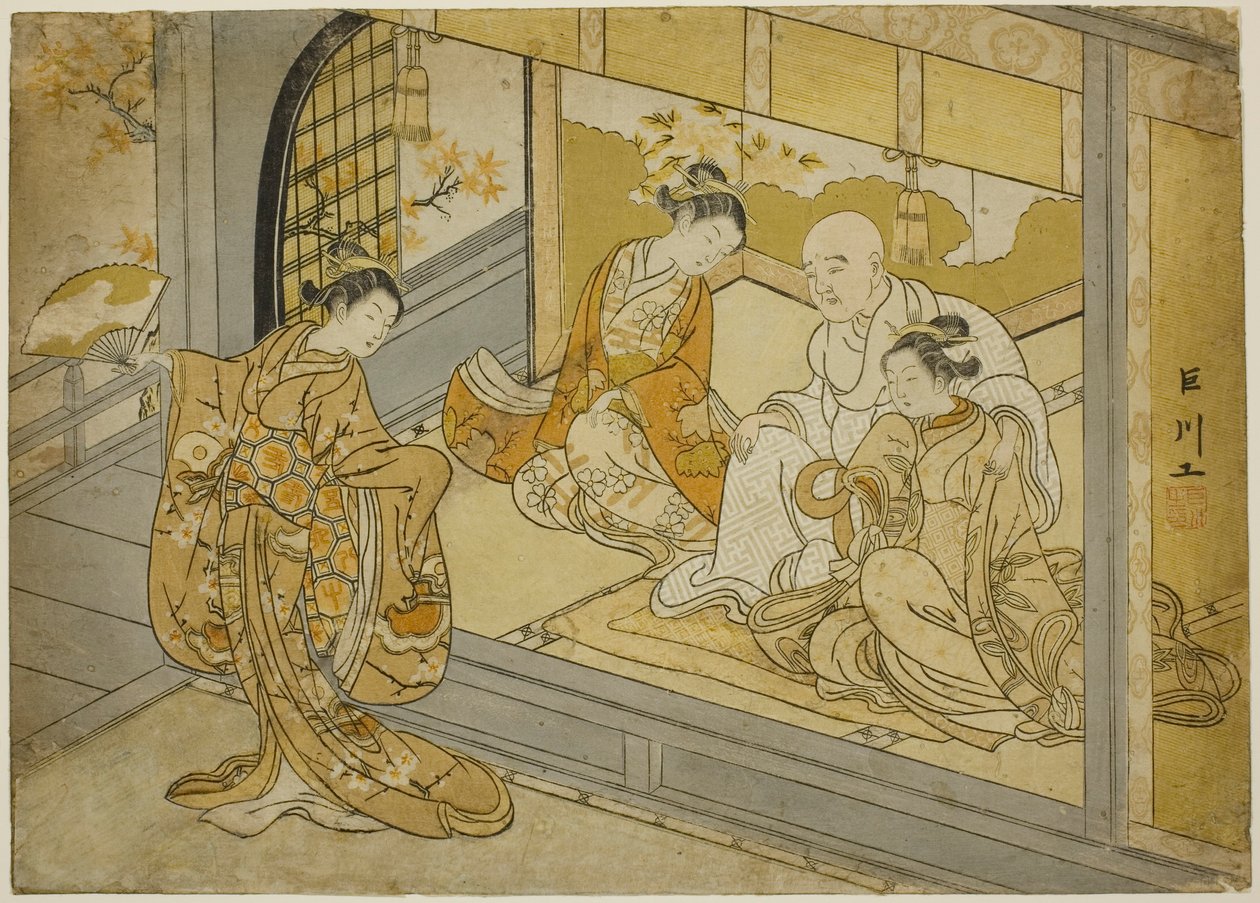 Antes de Taira no Kiyomori de Suzuki Harunobu