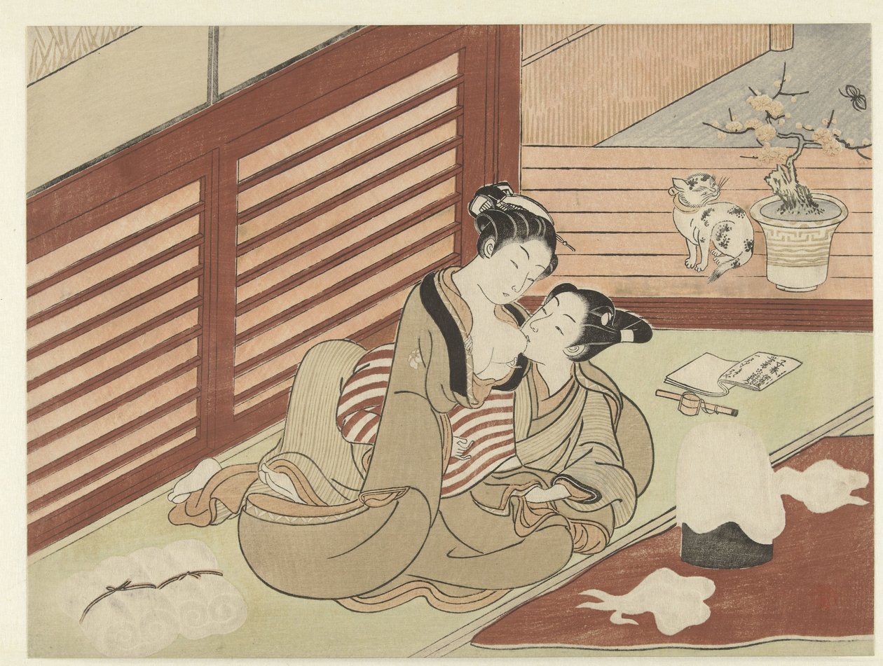 Casal amoroso de Suzuki Harunobu
