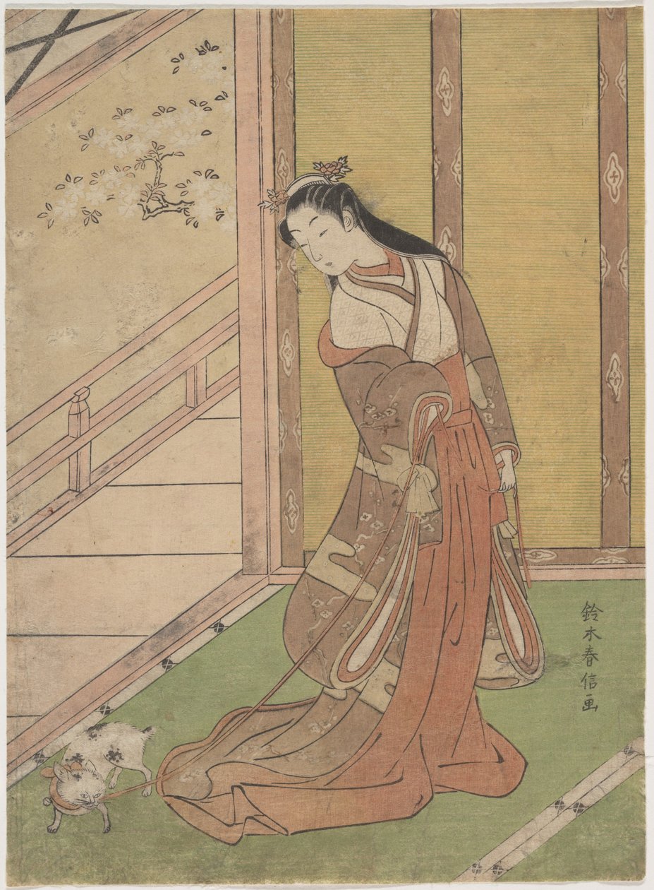 Onna San no Miya (a terceira princesa) de Suzuki Harunobu