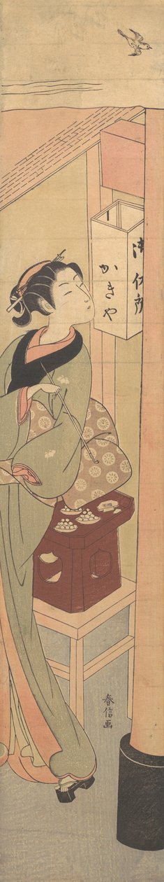 Osen da Casa de Chá Kagiya, ca. 1769., c. 1769. de Suzuki Harunobu