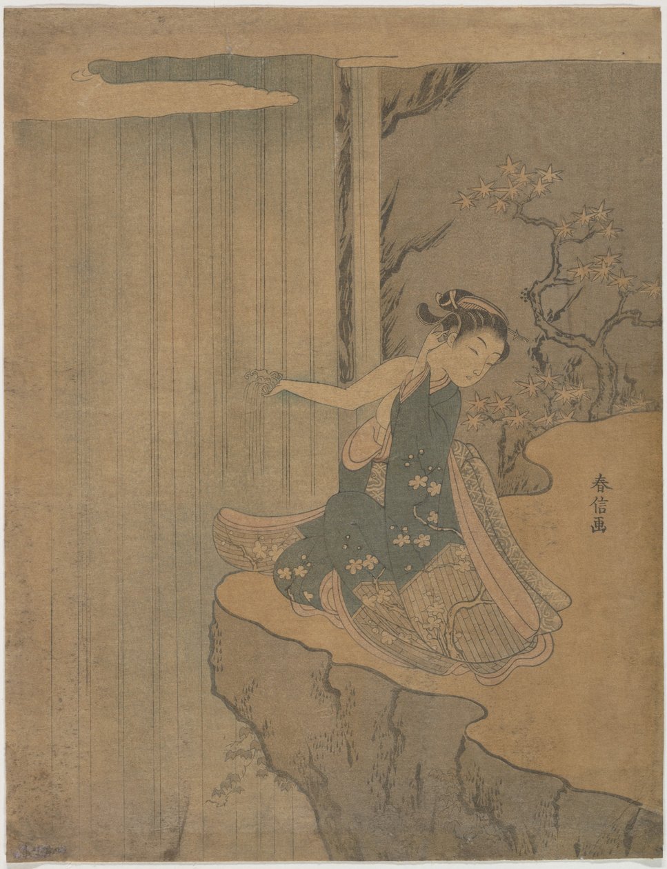 Paródia da lenda de Kyoyu e Sofu de Suzuki Harunobu