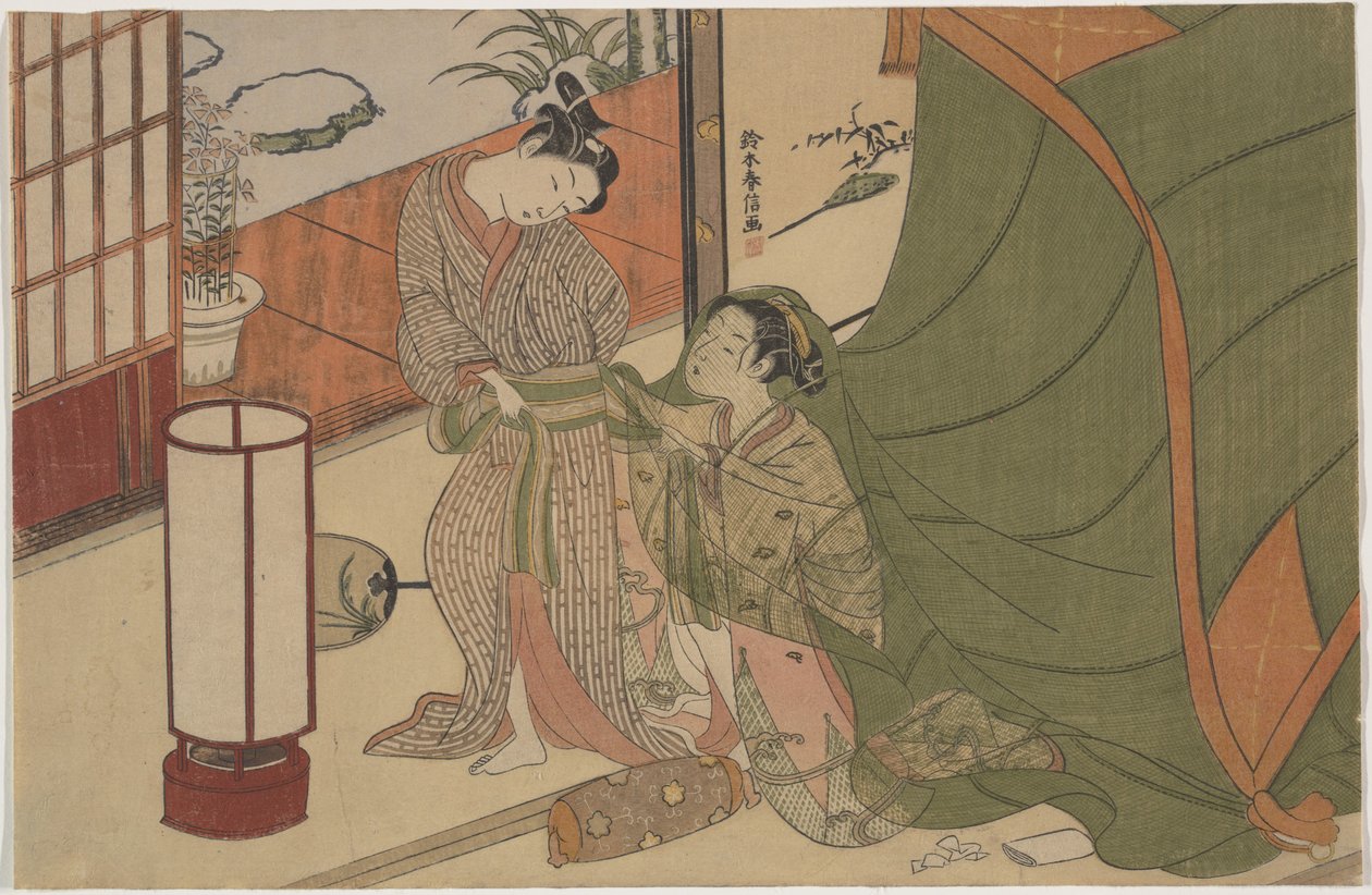 A Separação dos Amantes: A Manhã Seguinte de Suzuki Harunobu