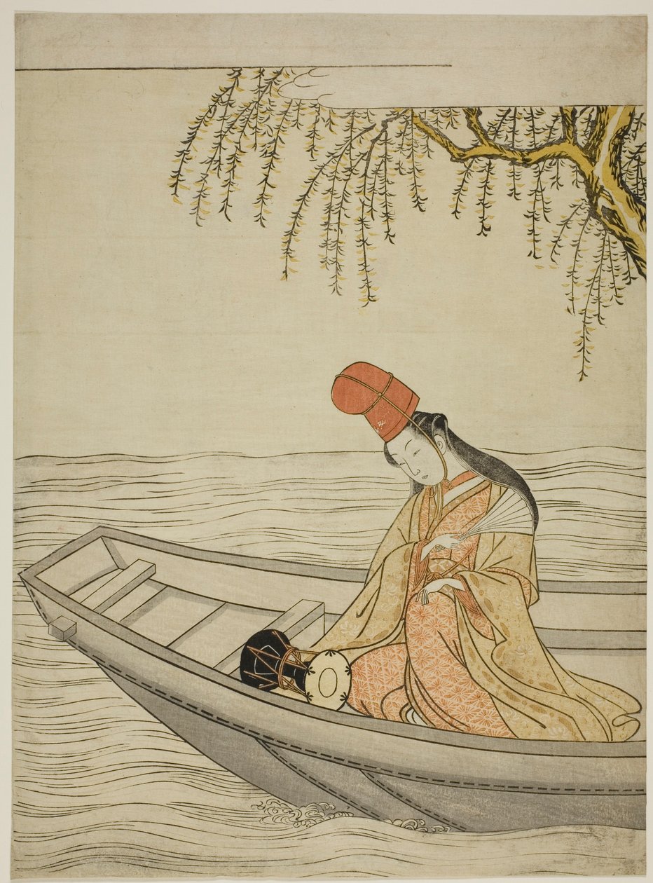Membro da Dançarina do Hakubyo Asazuma Boa t de Suzuki Harunobu