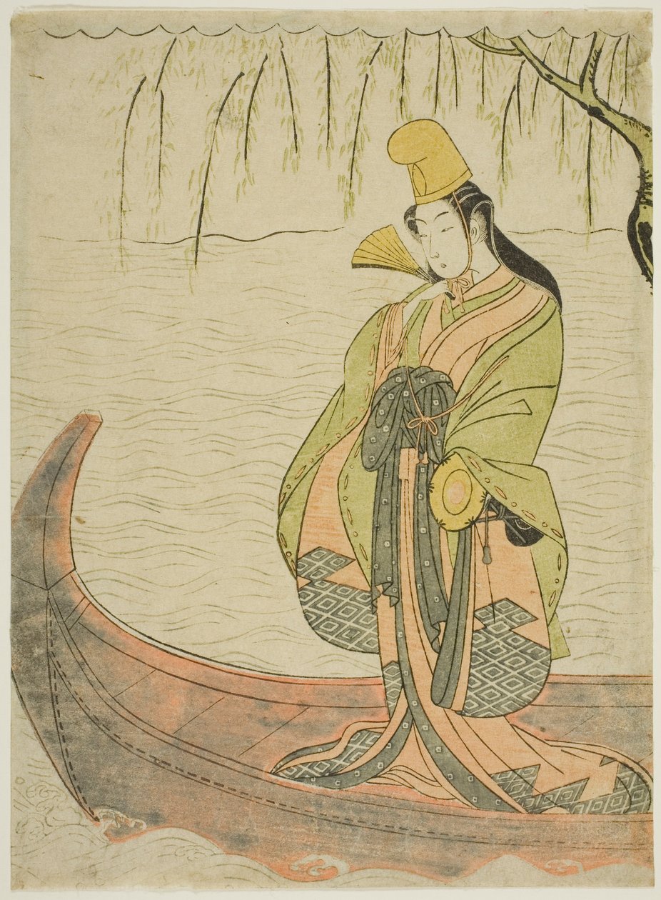 Membro do end jin g da dançarina de Hakubyo, asazuma boa de Suzuki Harunobu