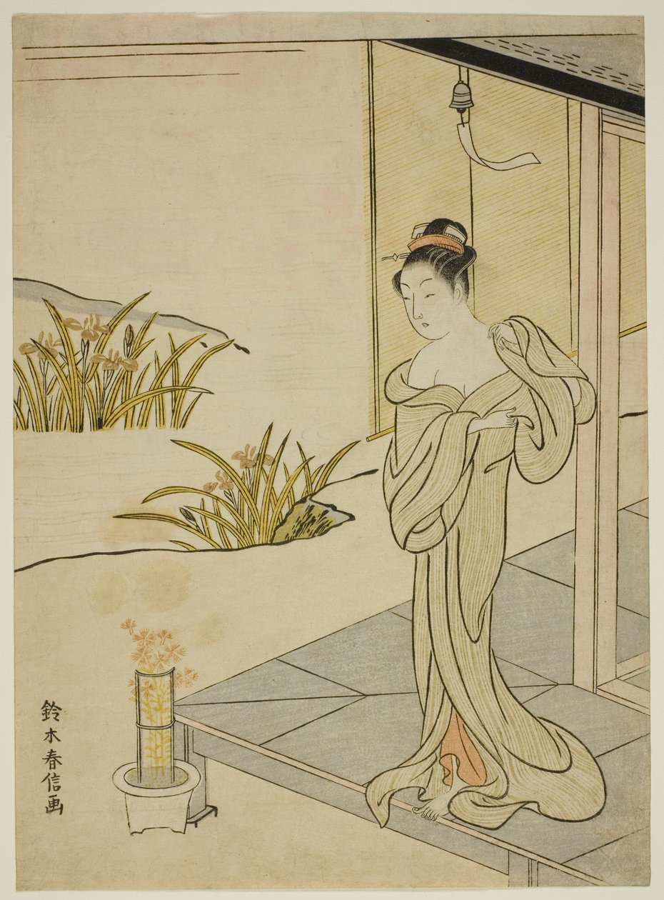 Summer, da série "Novas Versões de Flores das Quatro Estações (Shinpan furyu shiki no hana)" de Suzuki Harunobu